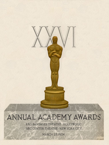 1953 (26th) Academy Award Ceremony Program