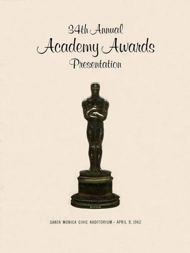 1961 (34th) Academy Award Ceremony Program