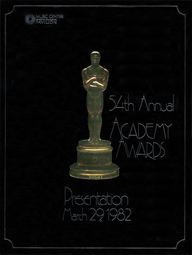 1981 (54th) Academy Award Ceremony Program