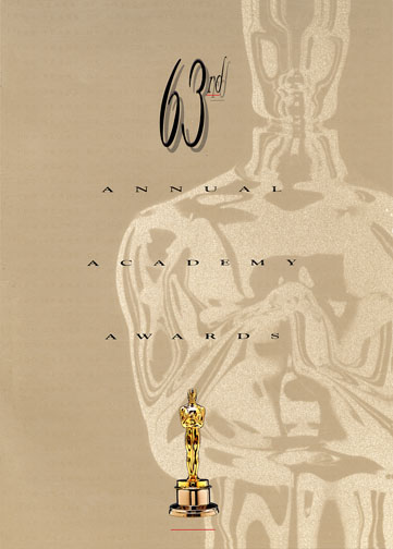 1990 (63rd) Academy Award Ceremony Program